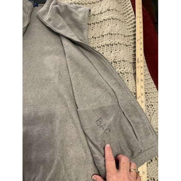 Izod Mens Gray Fleece Vest Zip-Up Sleeveless Jacket L Size - Picture 14 of 16
